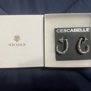 Cescabelle Silver Hoop Earrings